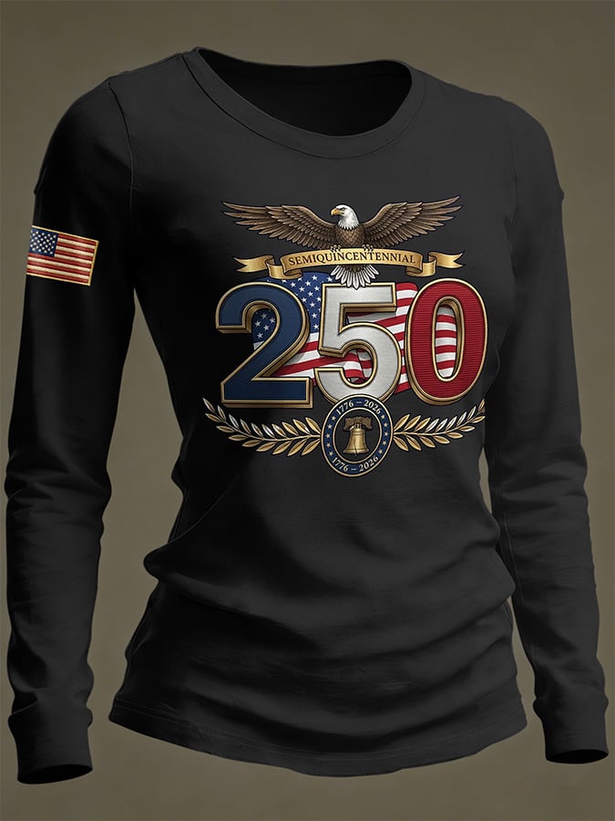 Women's Casual Print Long-Sleeve T-Shirt