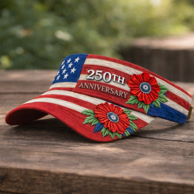 US 250th Anniversary Art Print Casual Tennis Cap
