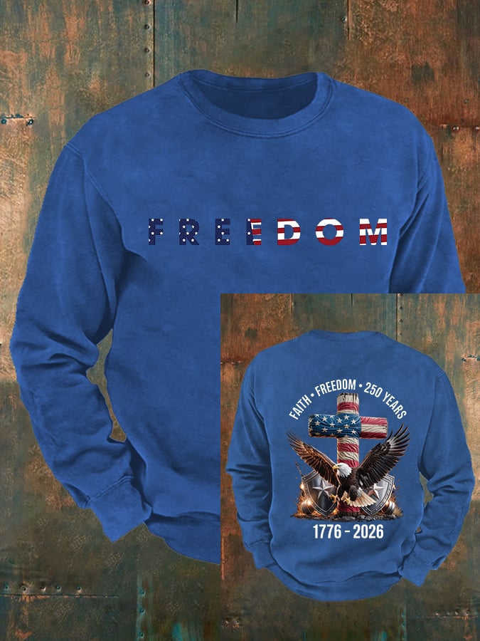 Men's   American 250th Print Sweatshirt
