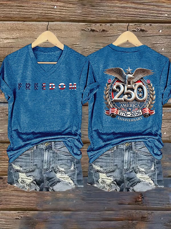 Women's  FREEDOM  Print T-Shirt