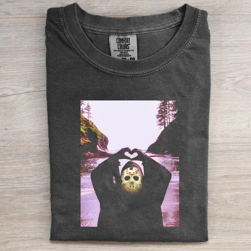 Vintage Horror Graphic T-shirt