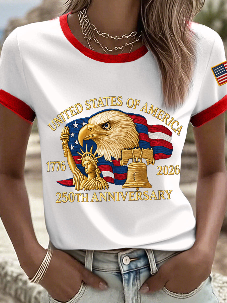 Women's 250th Anniversary Print Vintage T-Shirt