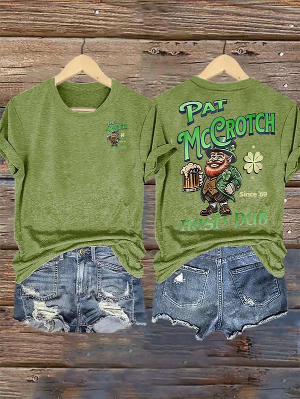 Women's  Pat McCrotch Irish Pub since '69  Printed T-shirt