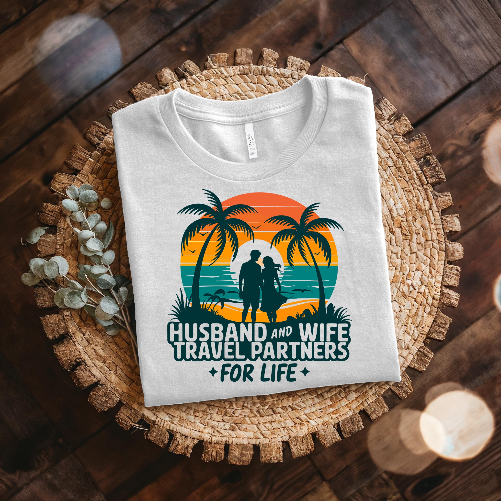Couple On Vacation Unisex Summer Thin Short Sleeves
