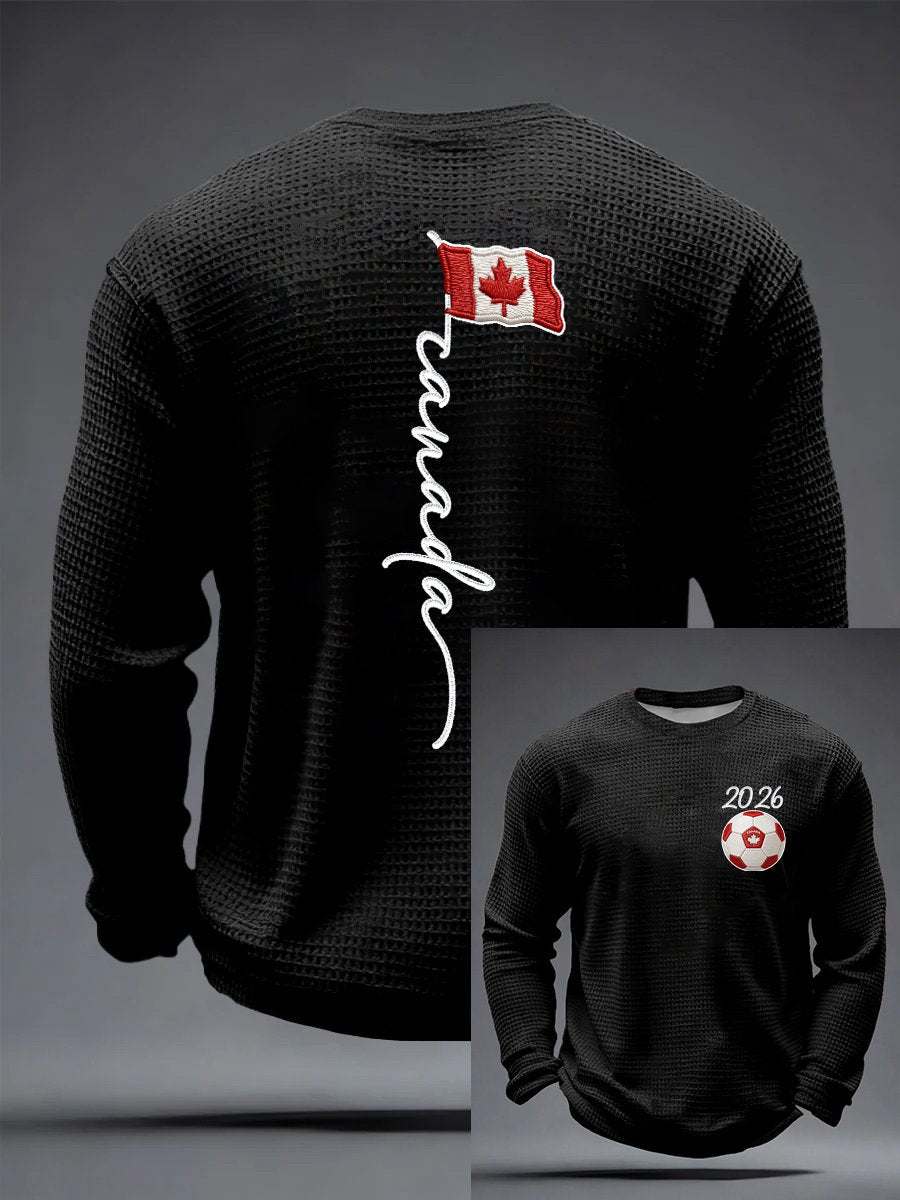 Men's Soccer Printed Casual Top
