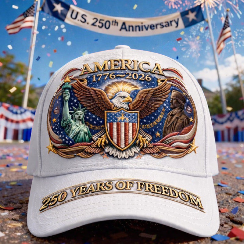 US 250th Anniversary Retro Art Print Hat