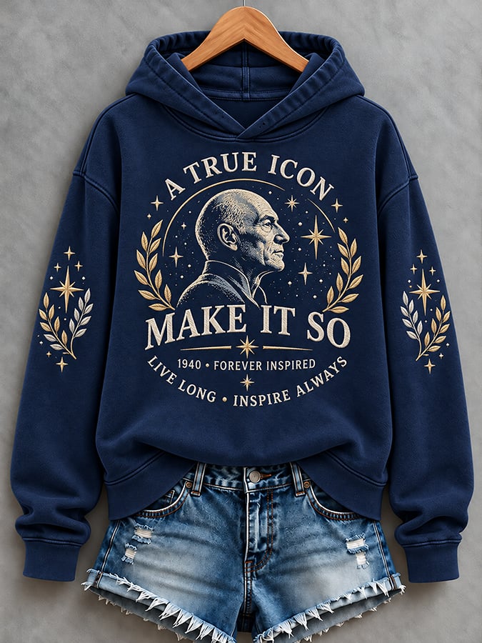 Women's Make It So Print Casual Sweatshirt