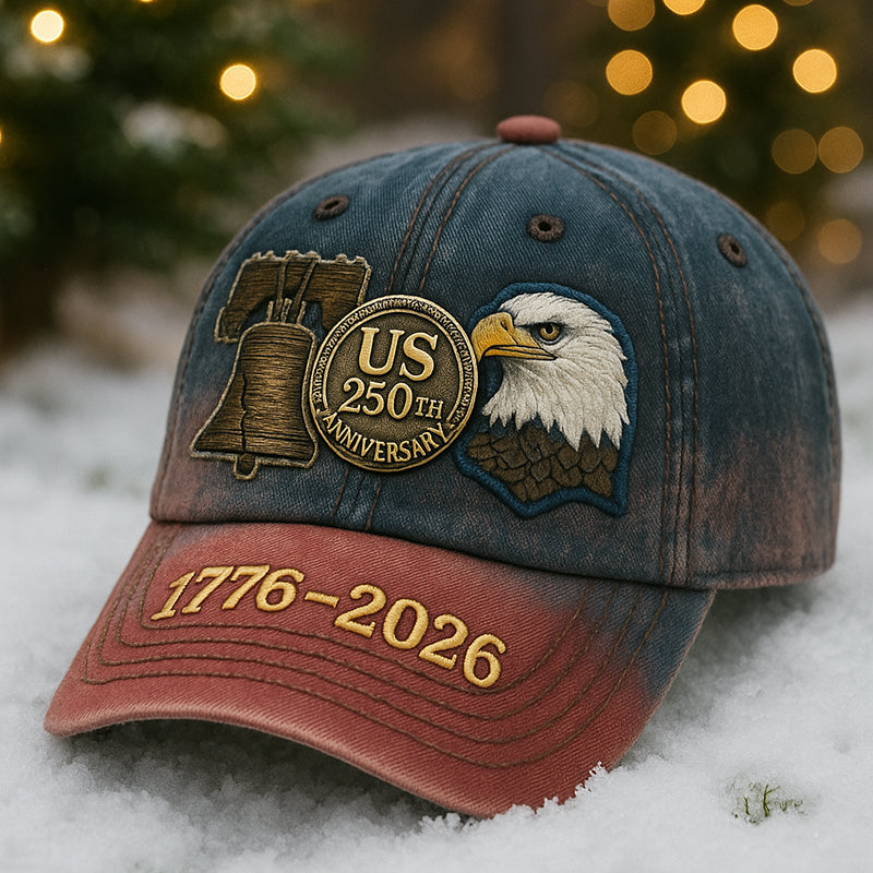 US 250th Anniversary Vintage Printed Casual Hat