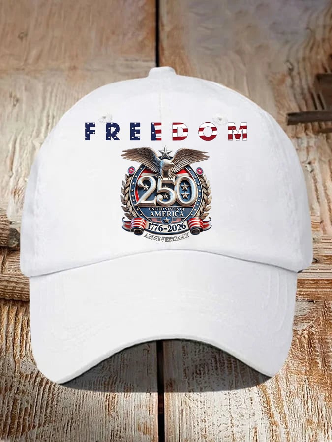 Unisex  American 250th Print  Casual  Hat