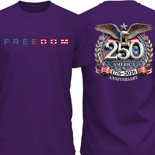 Women's Freedom 250 Years Anniversary Dark Shirt