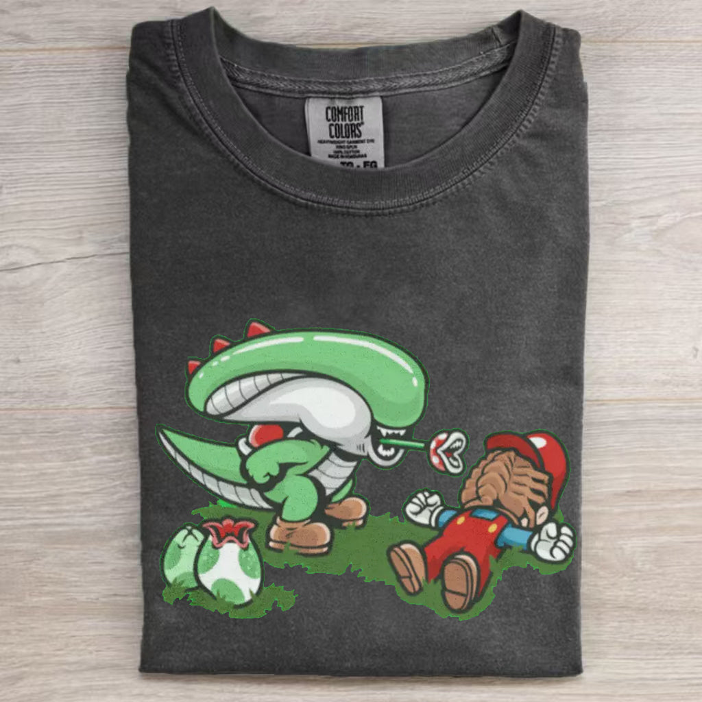 Vintage Funny Alien T-shirt