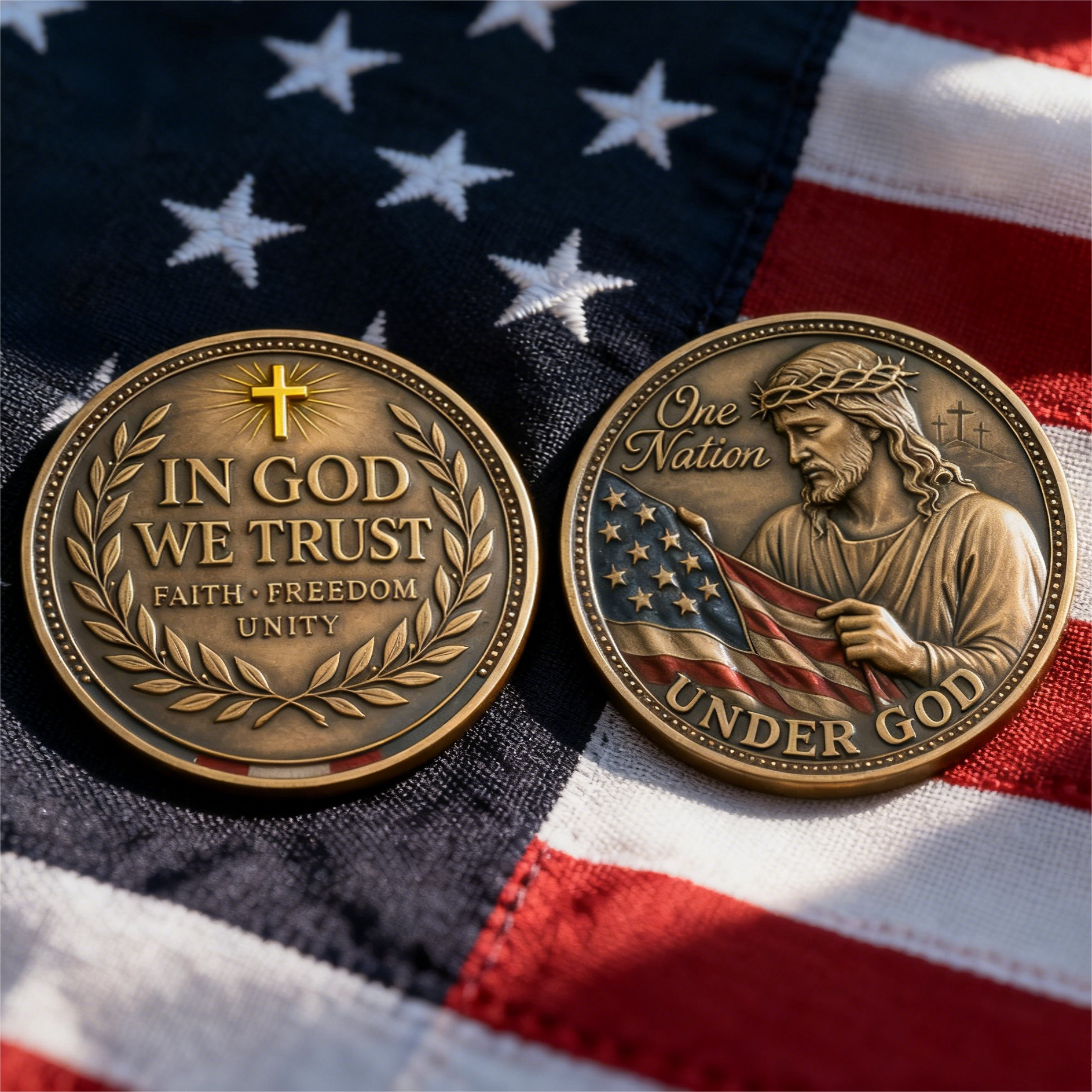 ️ “One Nation Under God” – Faith & Freedom Commemorative Coin 🇺🇸 – Us ...