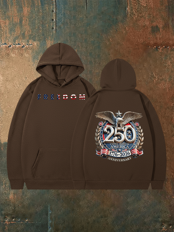 Unisex   American 250th Print  Hoodie