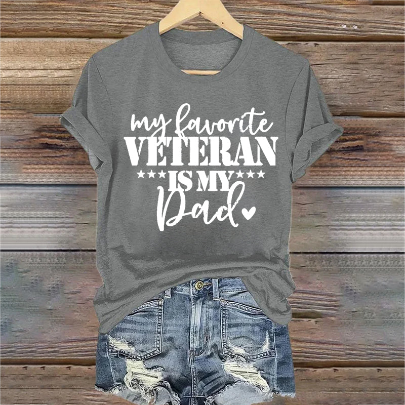 US Veteran Daughter Print Women's T-Shirt