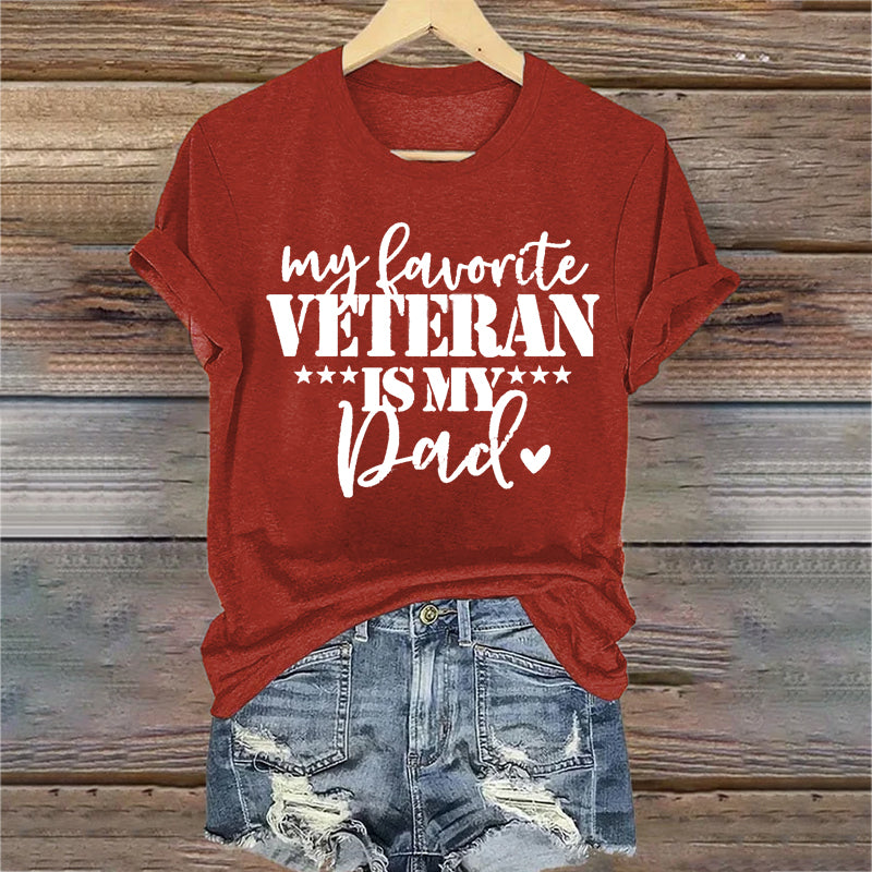 US Veteran Daughter Print Women's T-Shirt