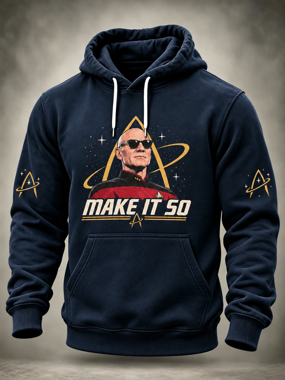 Men's Casual Commemorative-Edition Print Hoodie