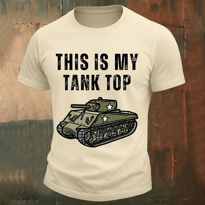 THIS IS MY TANK TOP Veterans Print T-shirt
