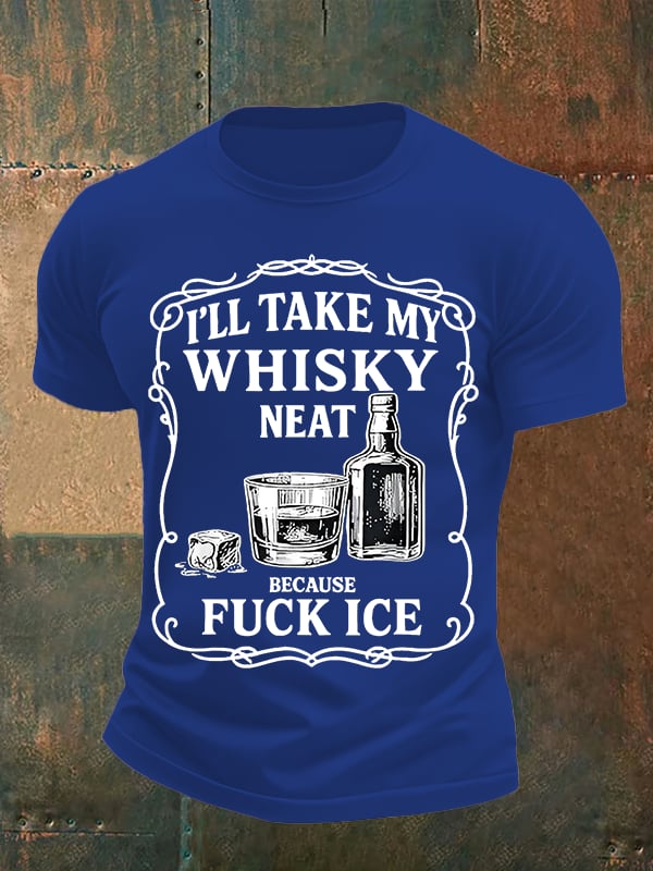 Men's  Whiskey F*ck ICE Abolish ICE Print  T-Shirt