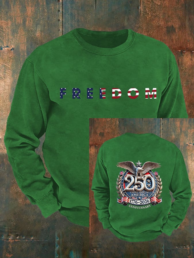 Men's   American 250th Print Sweatshirt