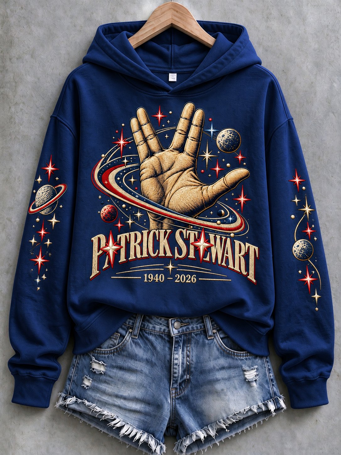 Women's Casual Commemorative-Edition Print Hoodie