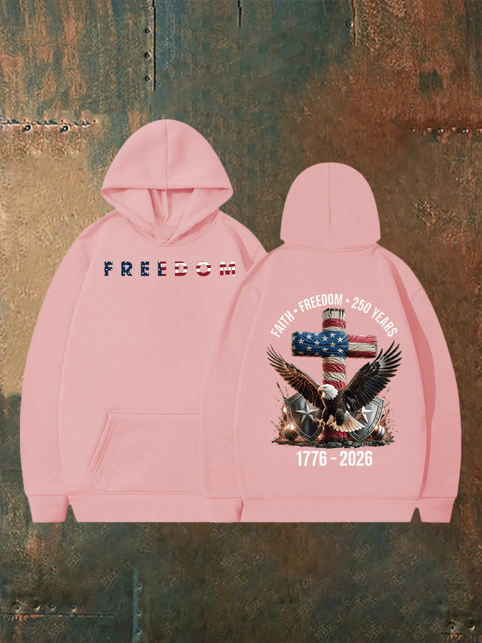 Unisex American 250th Print  Hoodie