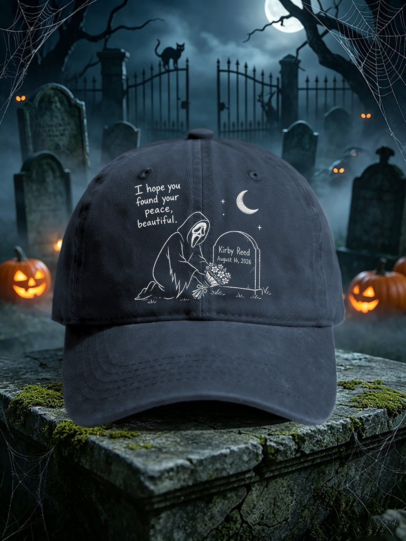 Retro I Hope You Found Your Peace, Beautiful Print Baseball Cap