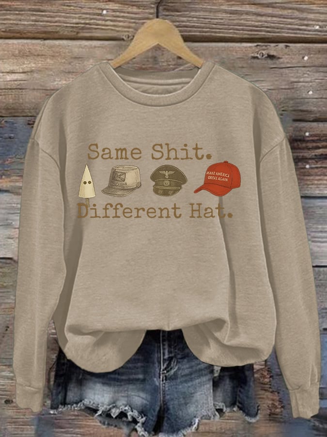Women's  Same shit Different costume  Print  Sweater