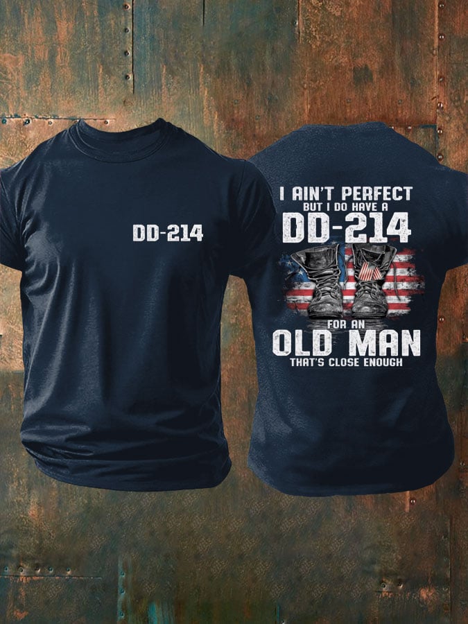 Men's Veterans Print Casual T-Shirt