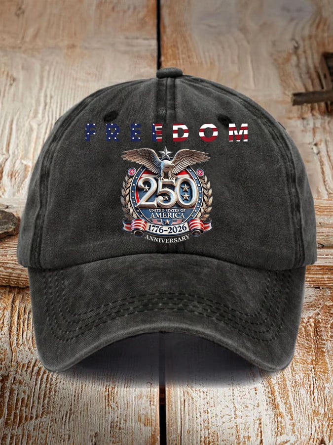 Unisex  American 250th Print  Casual  Hat