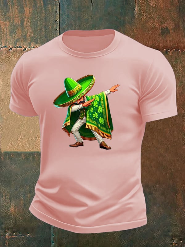 Men's  Mexican St Patrick's Day  Print T-shirt