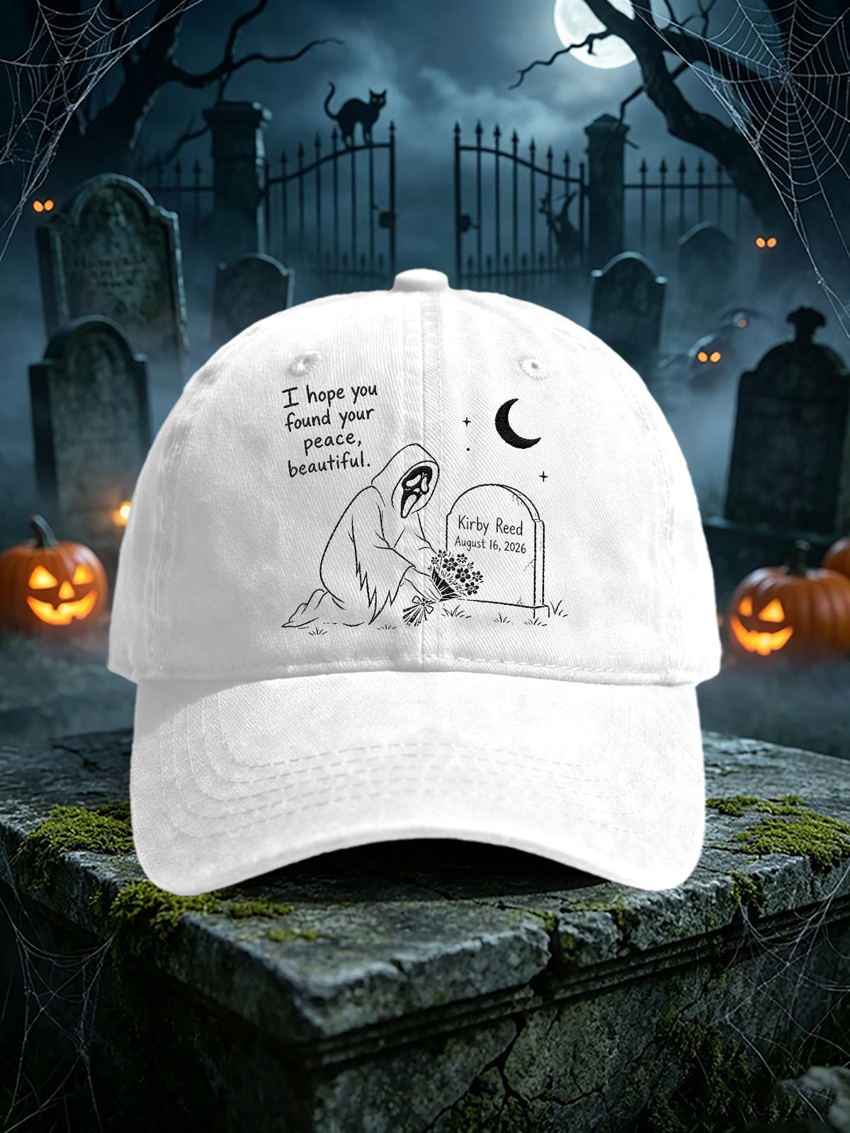 Retro I Hope You Found Your Peace, Beautiful Print Baseball Cap