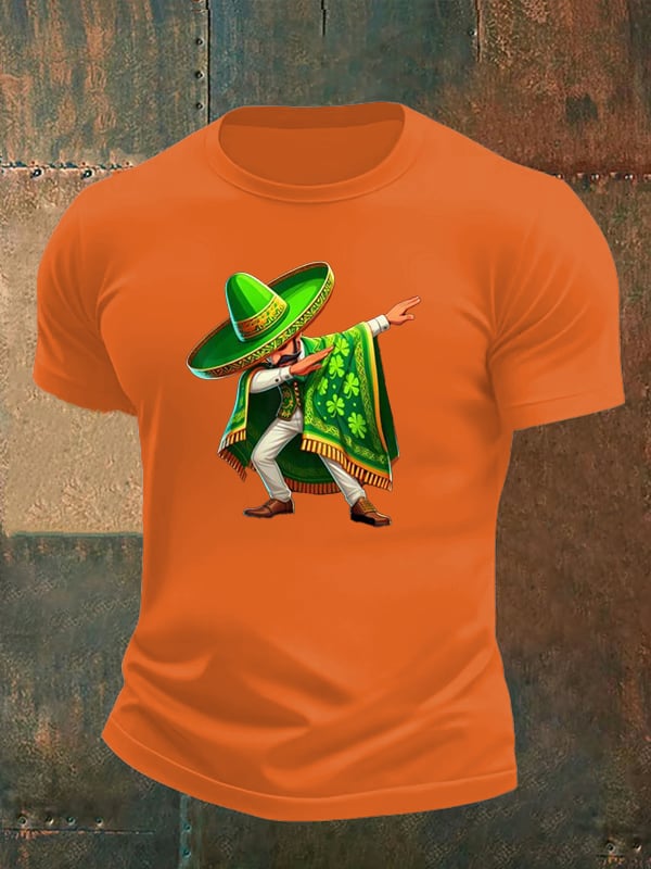 Men's  Mexican St Patrick's Day  Print T-shirt