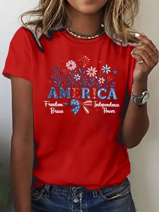 Women's Casual American 250 Commemorative T-shirt
