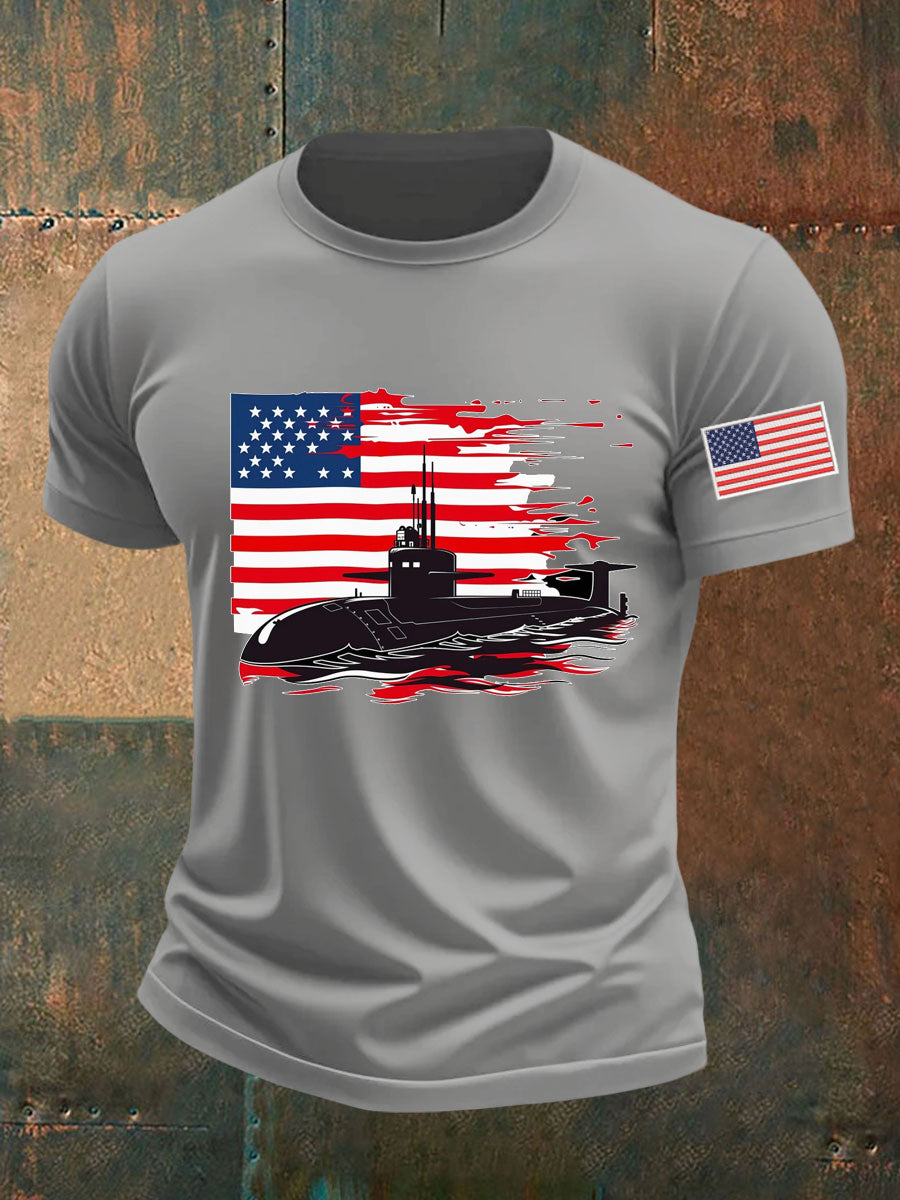 Men's Navy 250th Anniversary Printed T-shirt