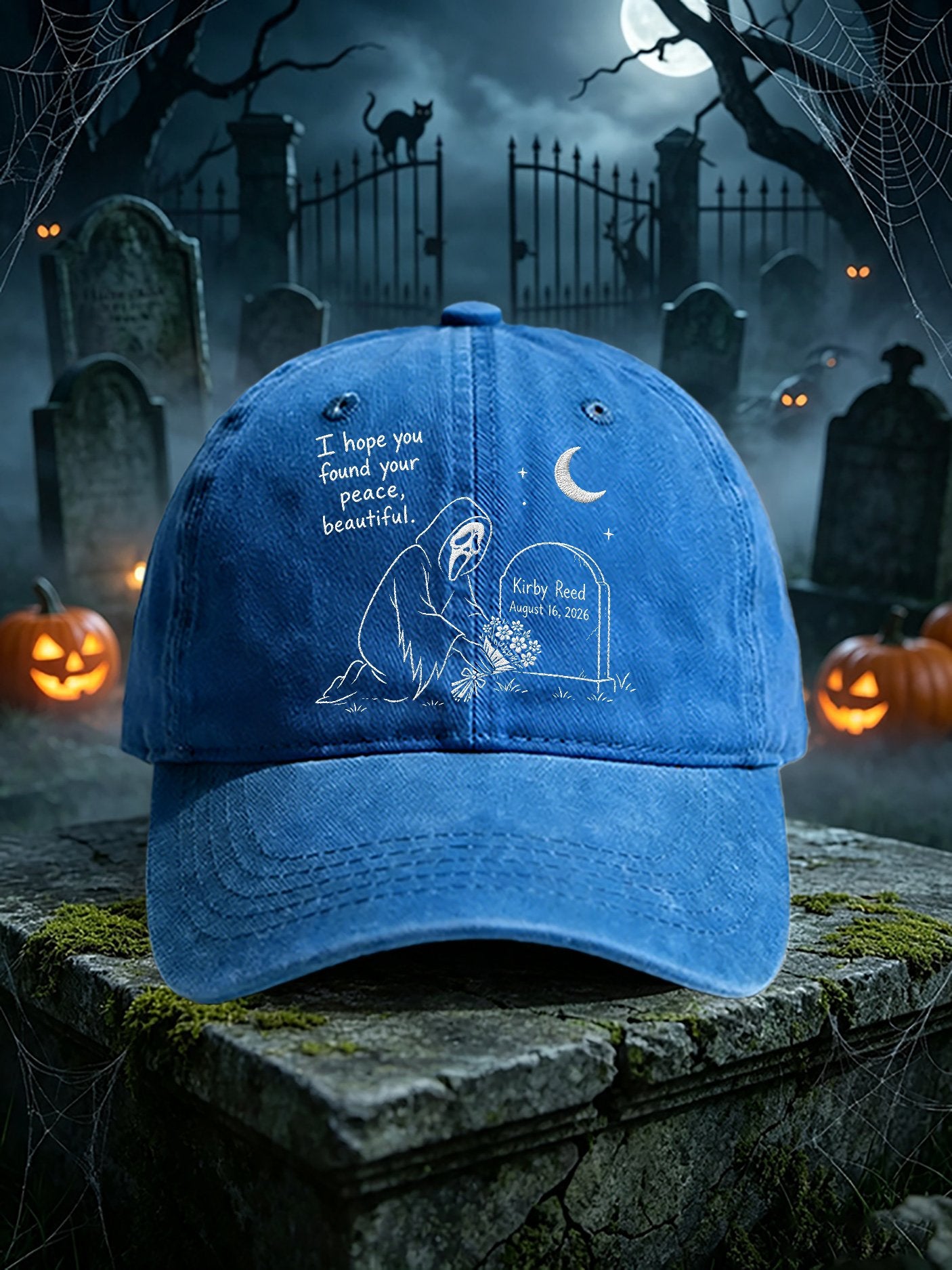 Retro I Hope You Found Your Peace, Beautiful Print Baseball Cap