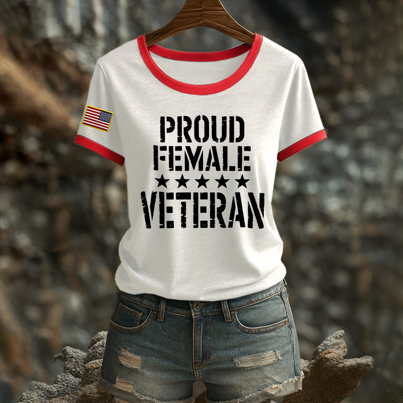 Women's Veteran Print T-Shirt