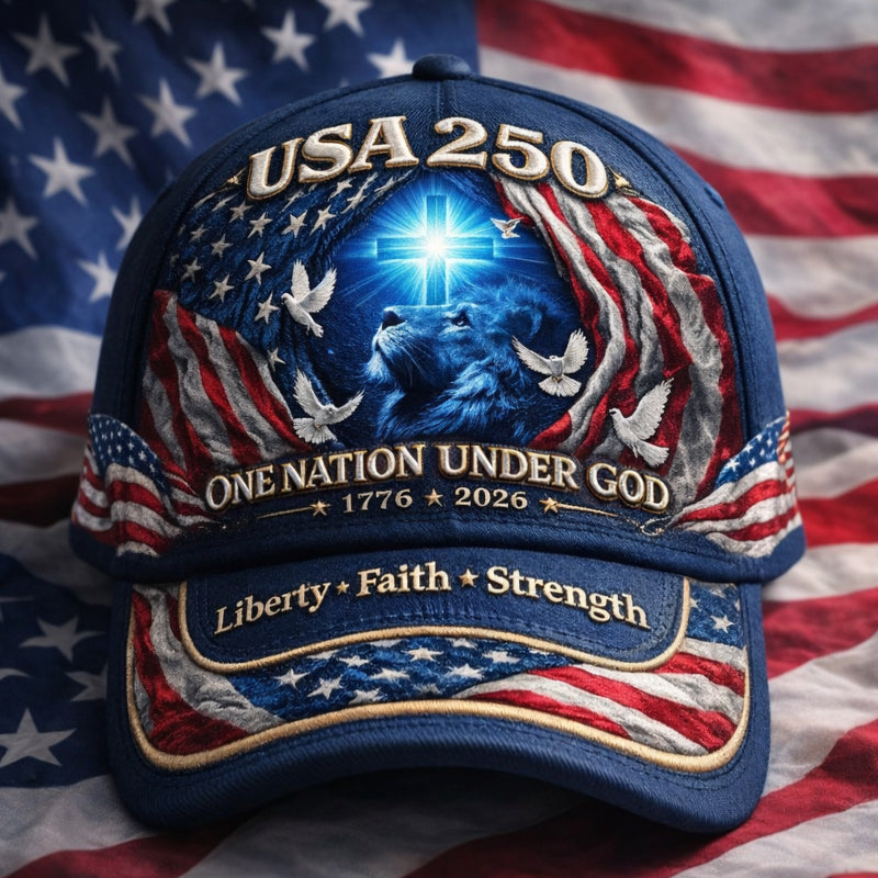 US 250th Anniversary Faith Art Print Hat