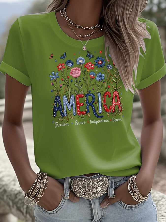 Women's Casual American 250 Commemorative T-shirt