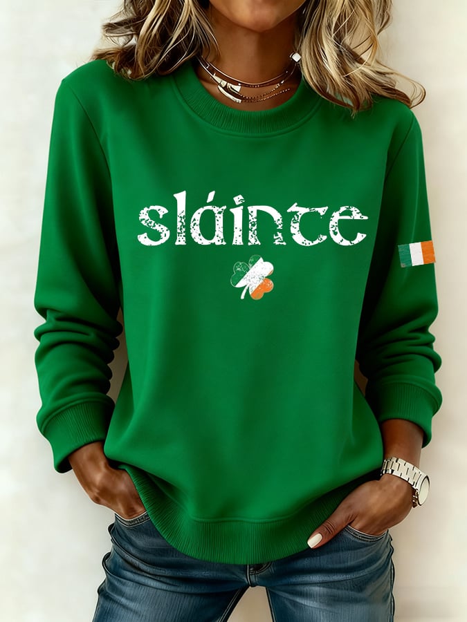 Women's St Patricks Day Slainte Sweatshirt