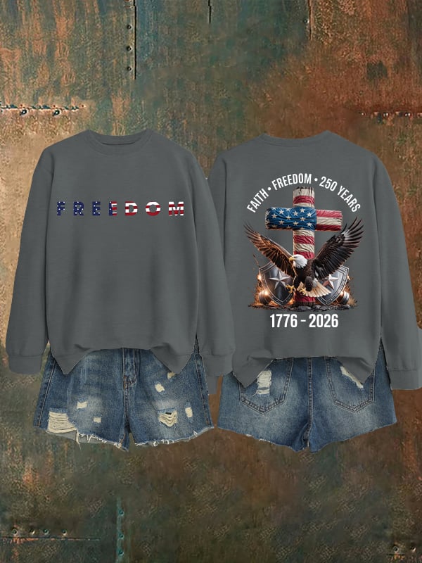 Unisex American 250th Print  Sweatshirt