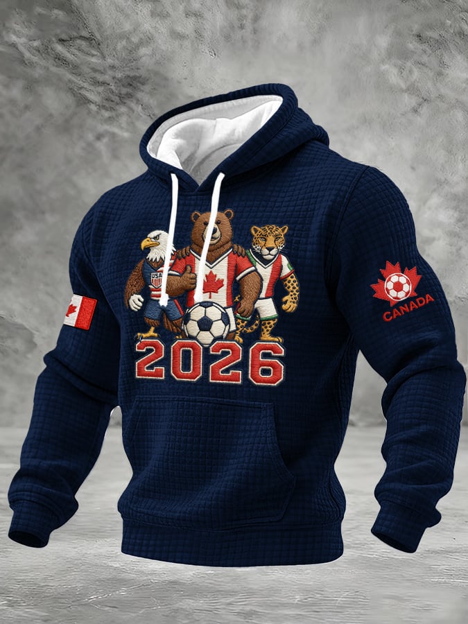 Men's Casual Canadian Football Fan Plaid Sports Shirt