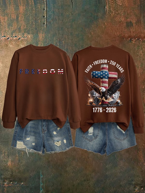 Unisex American 250th Print  Sweatshirt