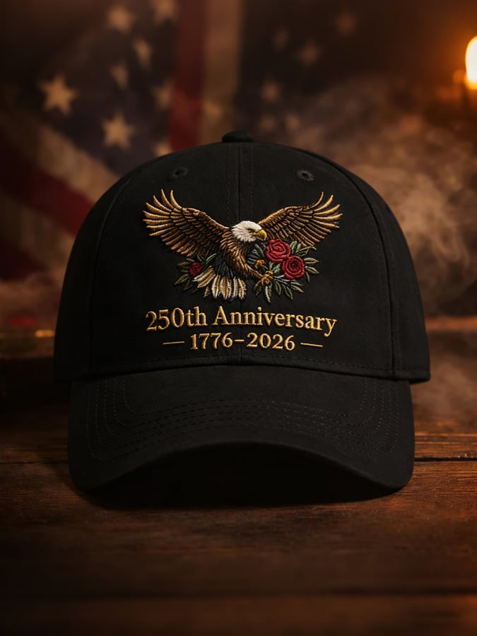 Men's Casual American 250th Anniversary Print Baseball Cap