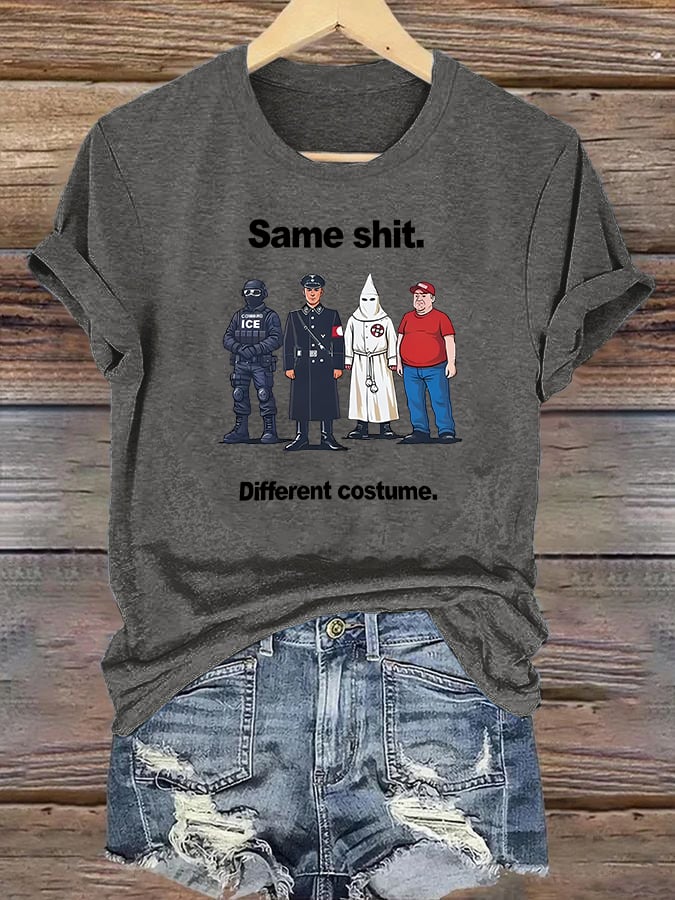 Women's  Different costume Print T-Shirt