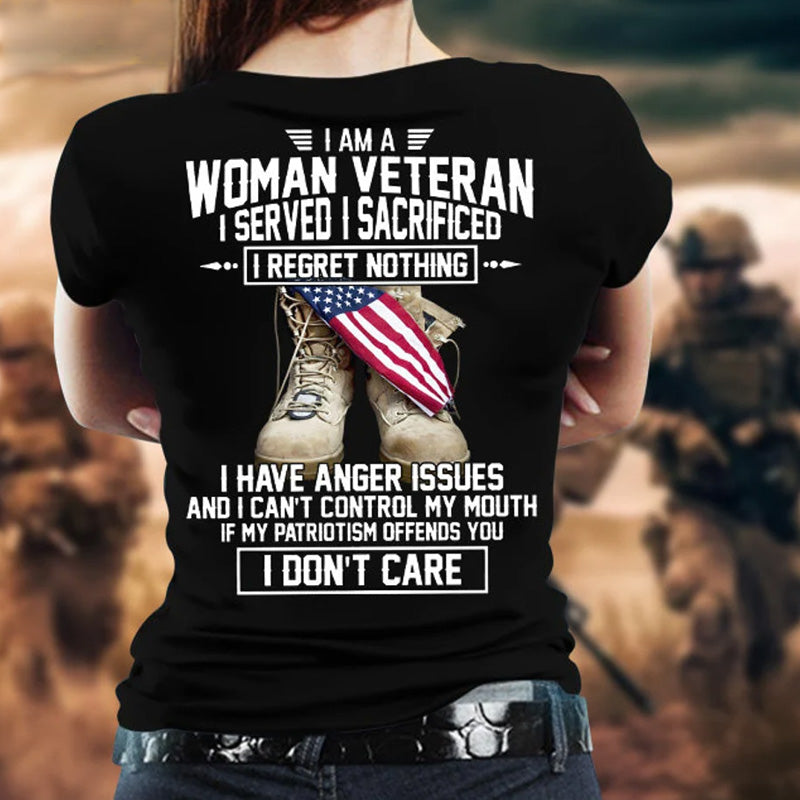 Women's Veteran Print T-Shirt