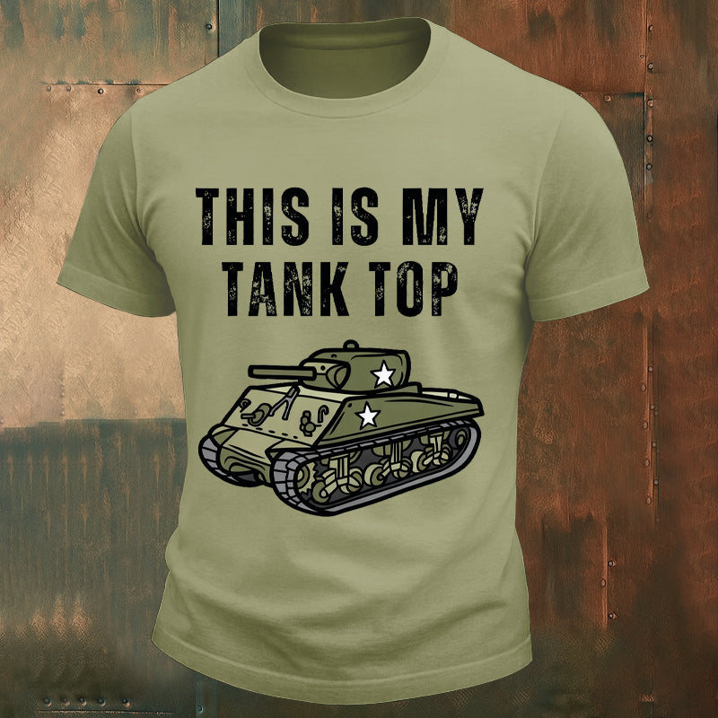 THIS IS MY TANK TOP Veterans Print T-shirt