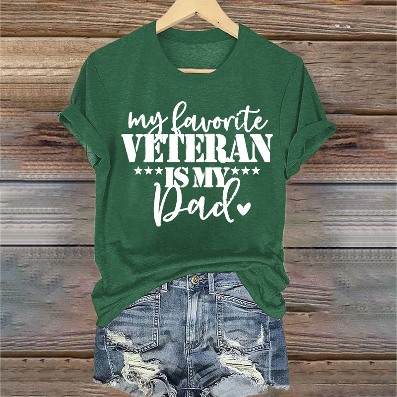 US Veteran Daughter Print Women's T-Shirt