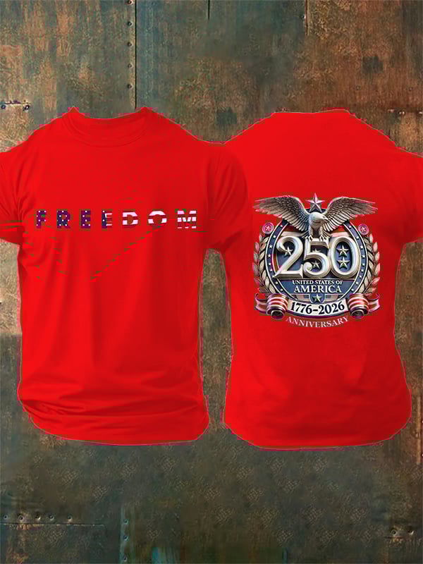 Men's  FREEDOM Print T-Shirt