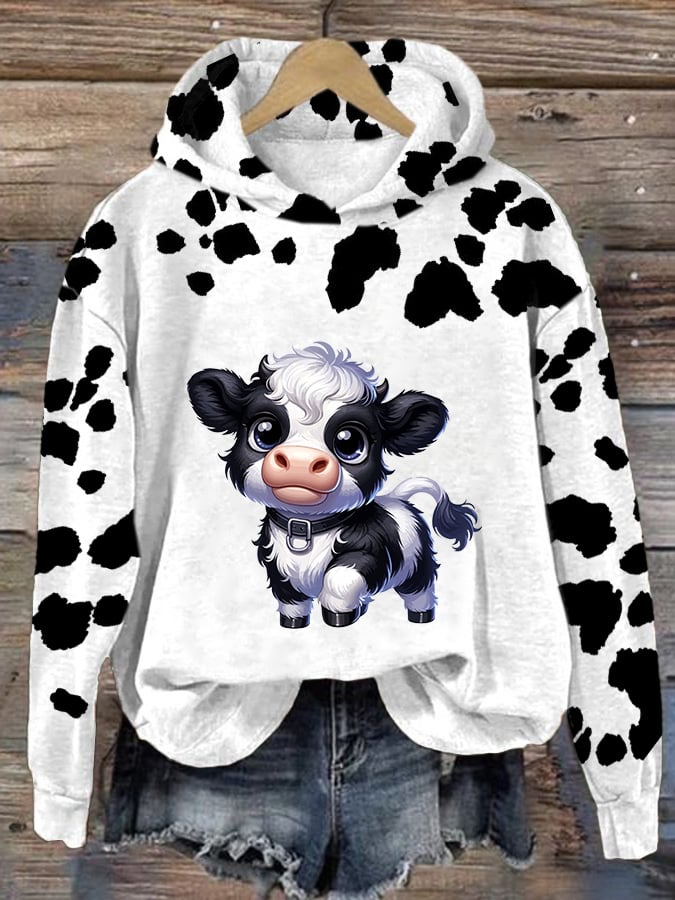 Women's Highland Cow Print Sweatshirt