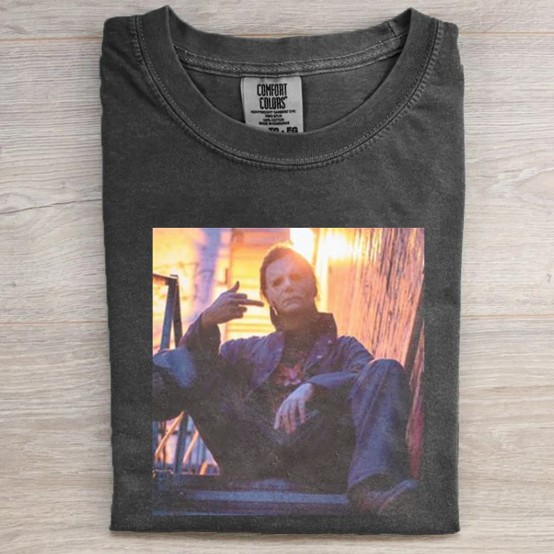 Vintage Horror Graphic T-shirt